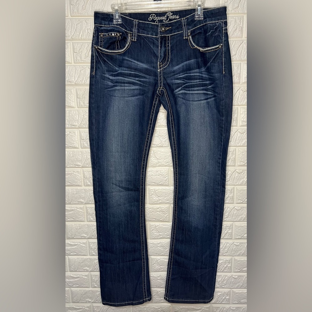 Request Jeans Sz 16 Embellished Rhinestones Gems